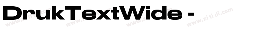 DrukTextWide 字体转换